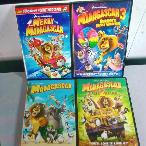Madagascar | Other | Madagascar Dvds 23 And Christmas | Poshmark